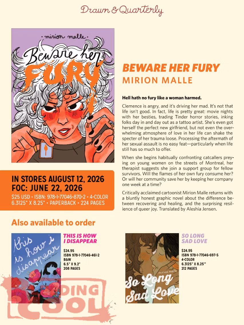 Novedades Drawn Quarterly Agosto 2026 - The Legend of Kamui: Cuarto Volumen de un Épico Ninja