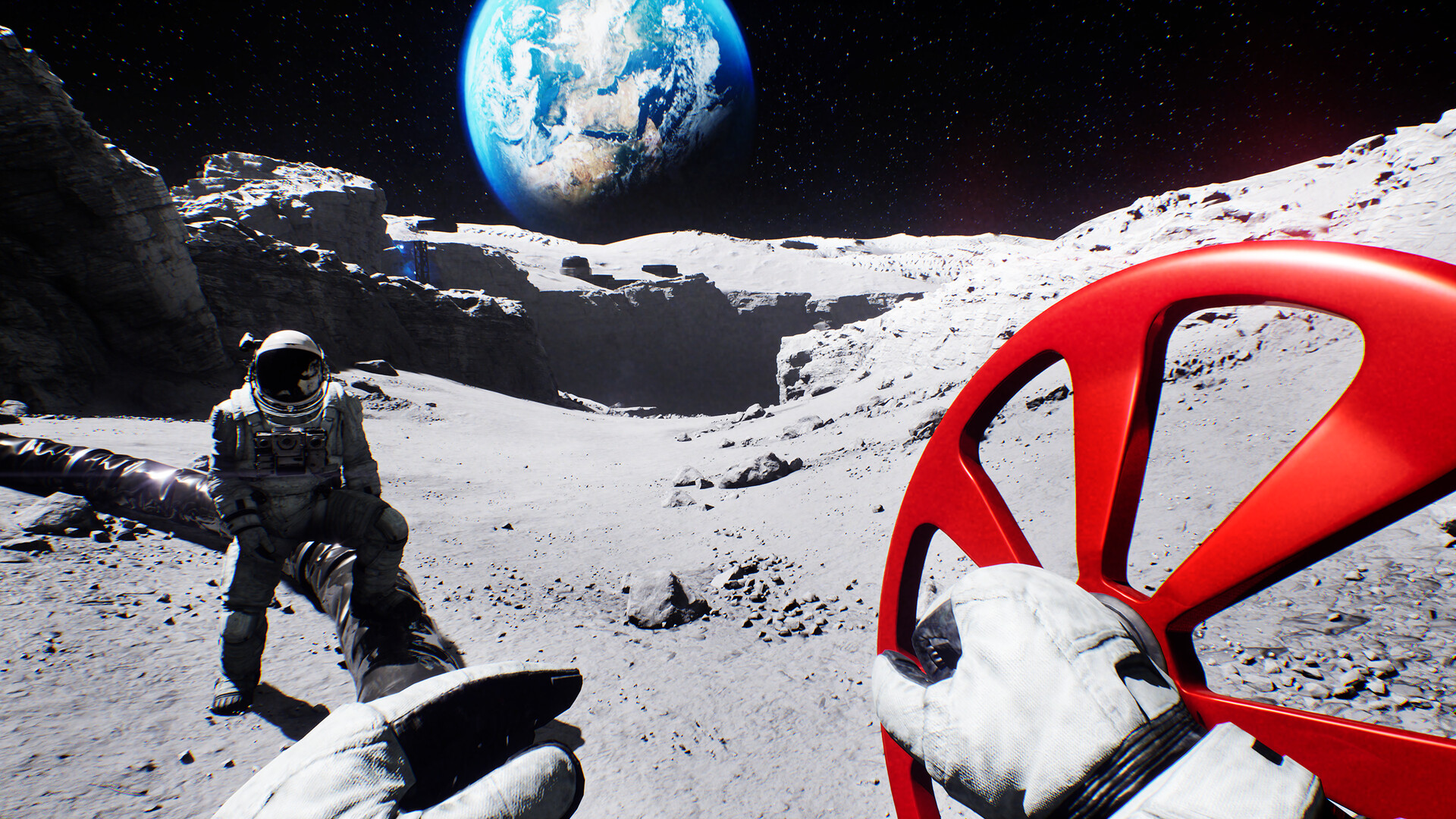 juego puzles cooperativo Steam - Exploración de entornos lunares