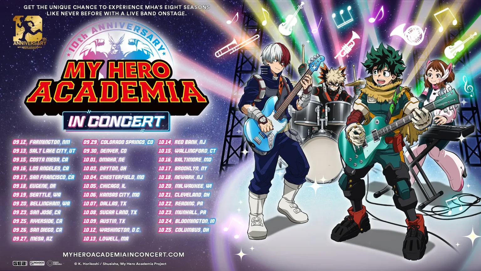 My Hero Academia in Concert Anuncia Gira por Estados Unidos